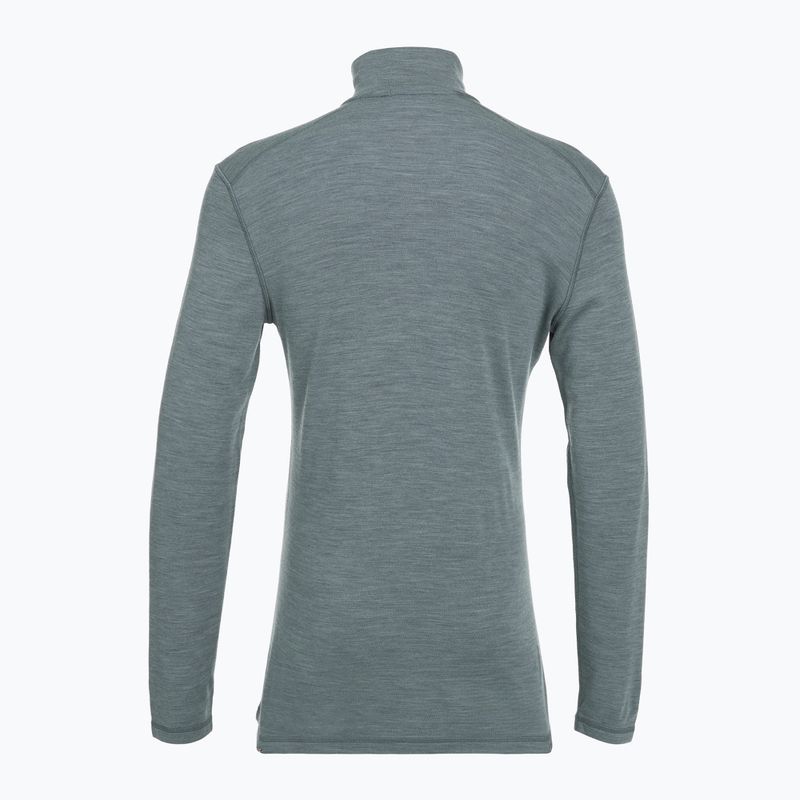 Thermoaktiver Sweatshirt Hoodie Herren Smartwool Classic Thermal Merino Base Layer 1/4 Zip Boxed pewter blue h 4