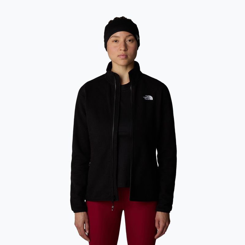 Damen Sweatshirt The North Face 100 Glacier FZ schwarz/npf