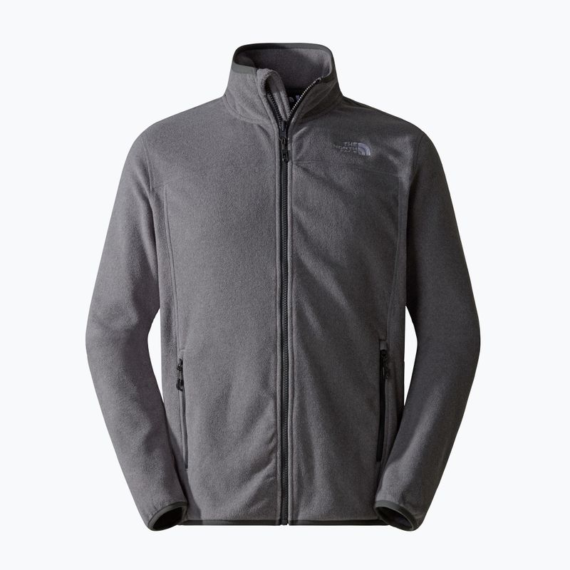 Herren The North Face 100 Glacier Full Zip Sweatshirt mittel grau Heidekraut 5