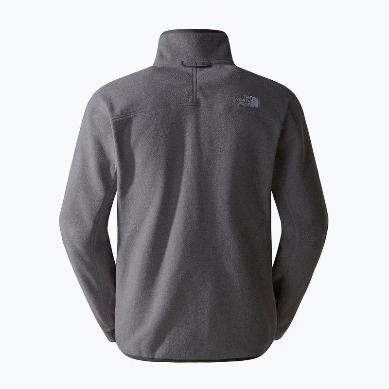 Herren The North Face 100 Glacier Full Zip Sweatshirt mittel grau Heidekraut 6