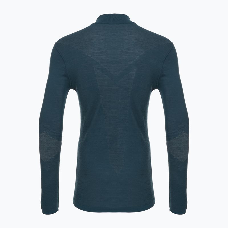 Thermoaktiver Sweatshirt Hoodie Herren Smartwool Intraknit Thermal Merino Base Layer 1/4 Zip twilight blue 4