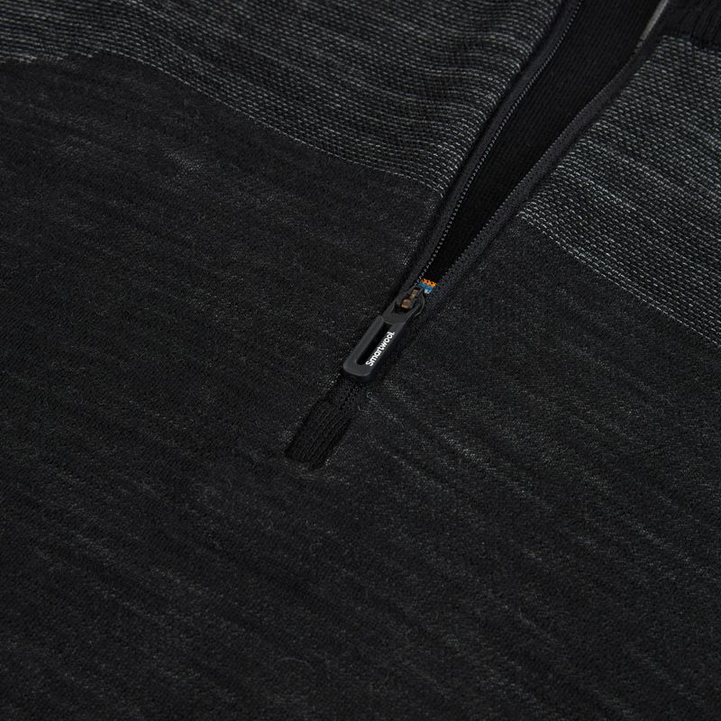 Thermoaktiver Sweatshirt Hoodie Herren Smartwool Intraknit Thermal Merino Base Layer 1/4 Zip black/white 3