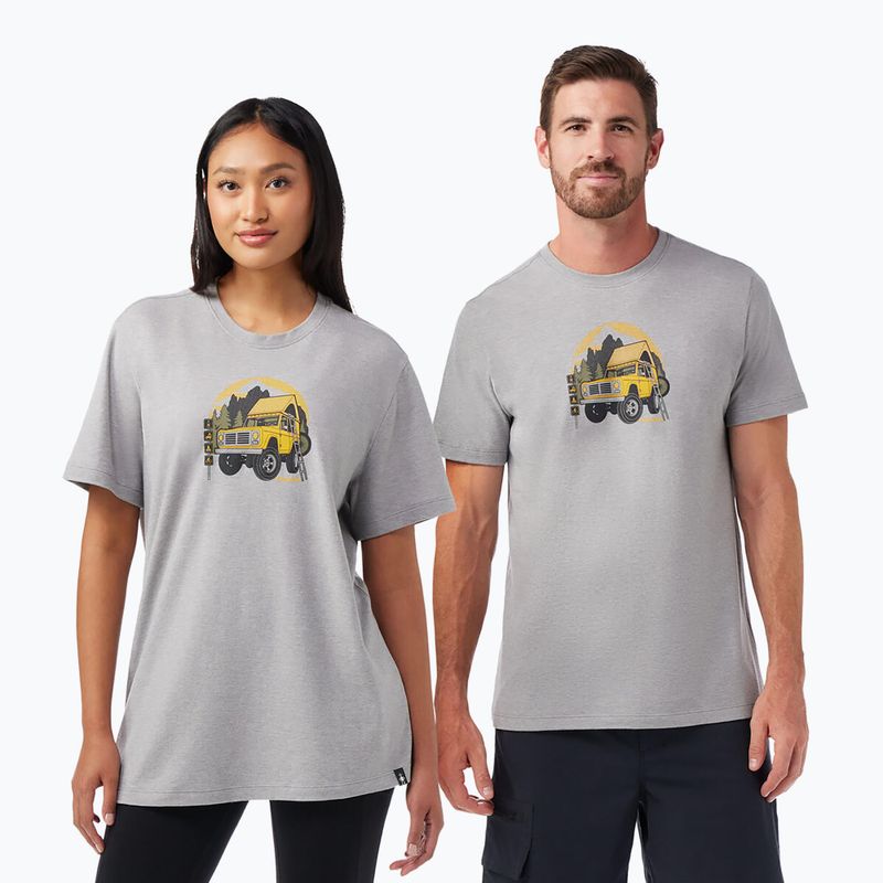 Trekking-Shirt Smartwool Long Weekend Graphic Tee light gray heather 2