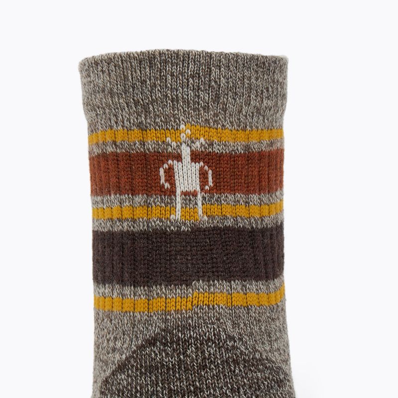 Socken Herren Smartwool Performance Hike Light Cushion Striped Mid Crew taupe/natural marl 3