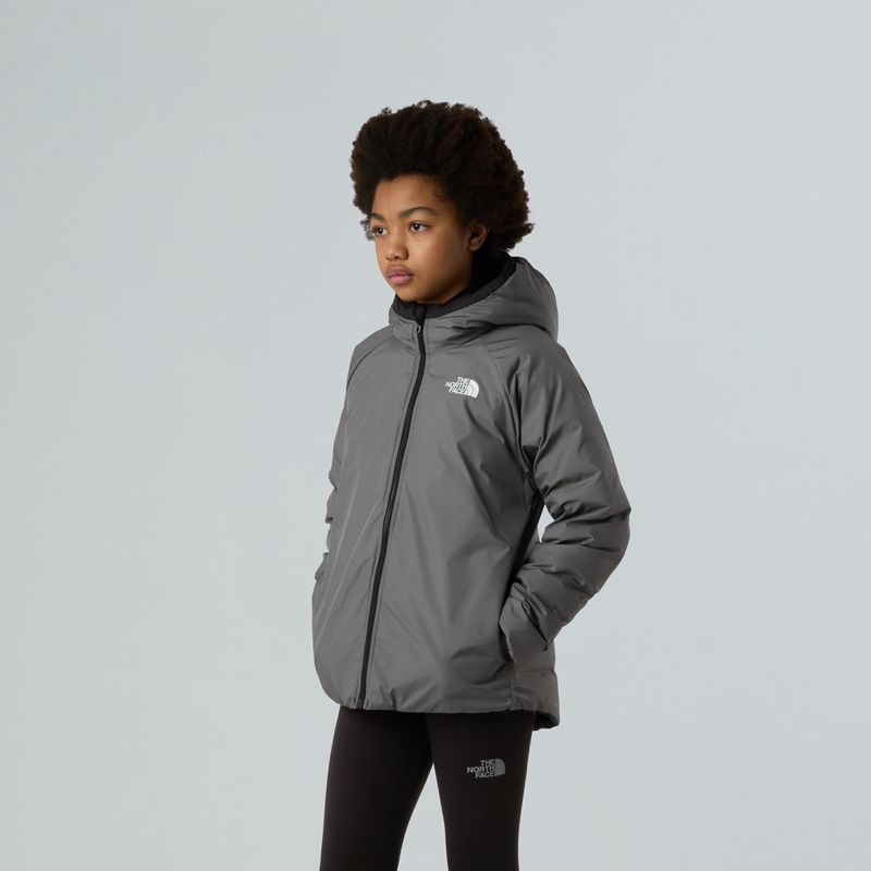 Daunenjacke Kinder The North Face Reversible Perrito Hooded black/smoked pearl 5