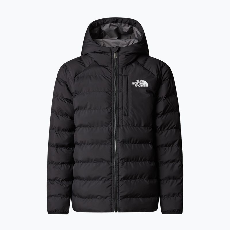 Daunenjacke Kinder The North Face Reversible Perrito Hooded black/smoked pearl 6
