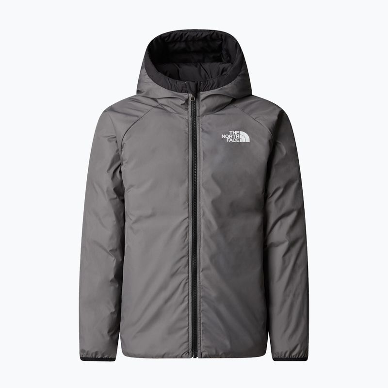 Daunenjacke Kinder The North Face Reversible Perrito Hooded black/smoked pearl 8