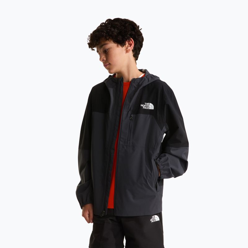 Kinder-Regenjacke The North Face Teen Hike Packable Shell tnf black/asphalt grey