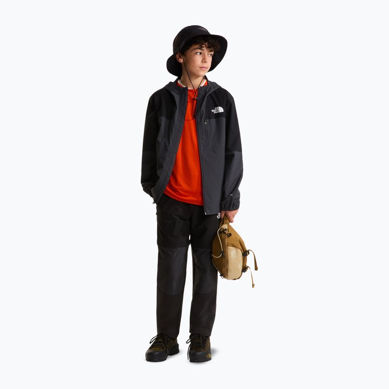 Kinder-Regenjacke The North Face Teen Hike Packable Shell tnf black/asphalt grey 2