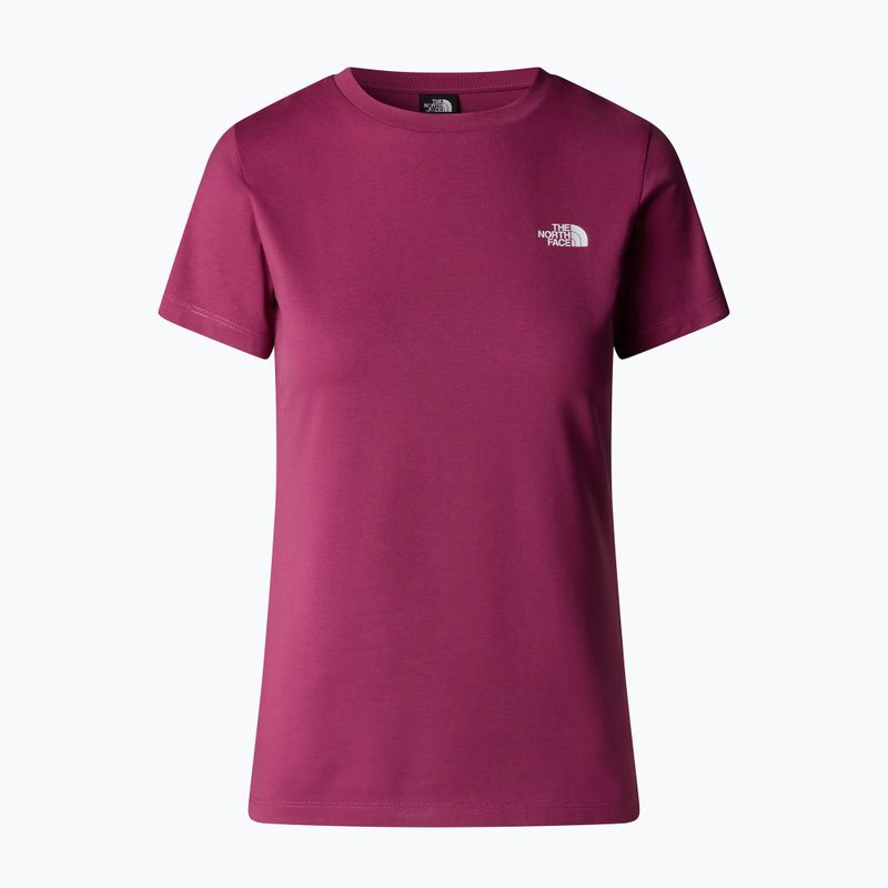 Shirt Damen The North Face Simple Dome Slim Tee cyber berry 4