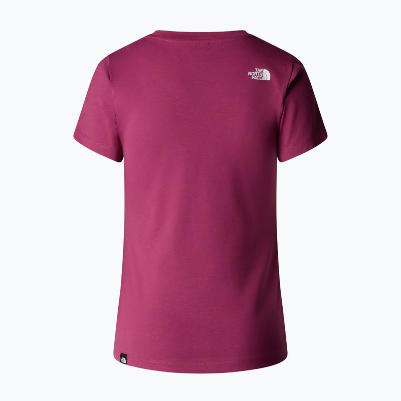 Shirt Damen The North Face Simple Dome Slim Tee cyber berry 5