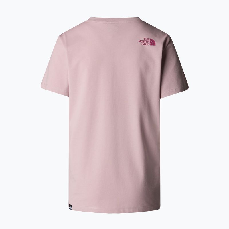 The North Face Damen Relaxed Easy Tee Metall rosa/Cyberbeere T-Shirt 5