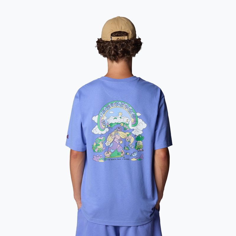 Herren The North Face Clean Trails Over SS virtuelles blaues T-shirt 5