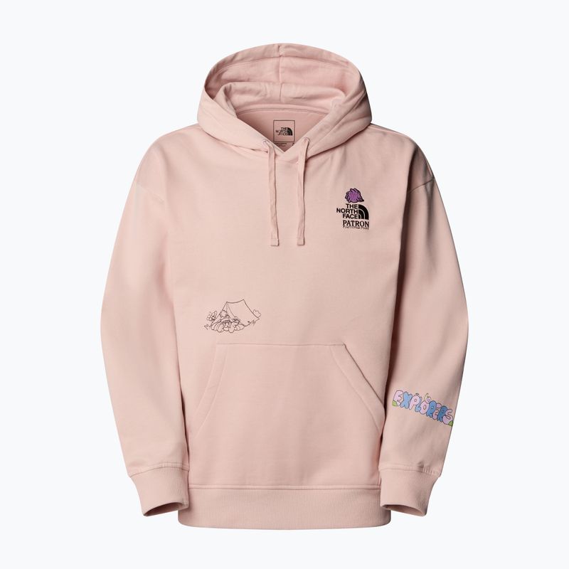 The North Face Mountain Cleanup über Hoodie rosa Moos 4