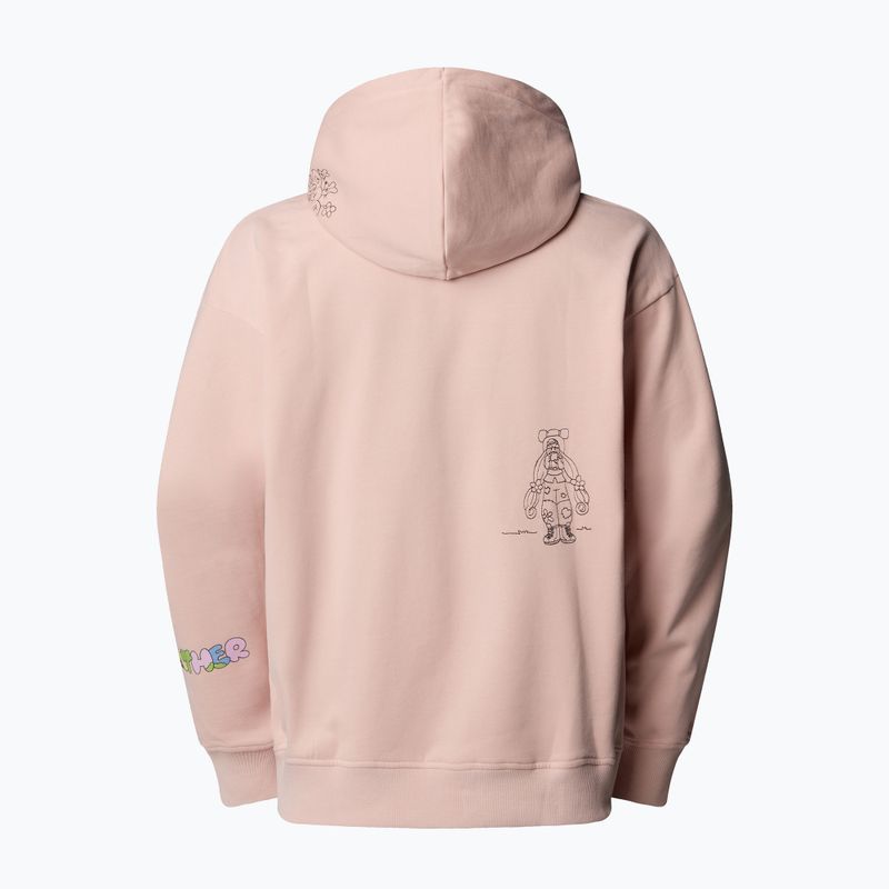 The North Face Mountain Cleanup über Hoodie rosa Moos 5