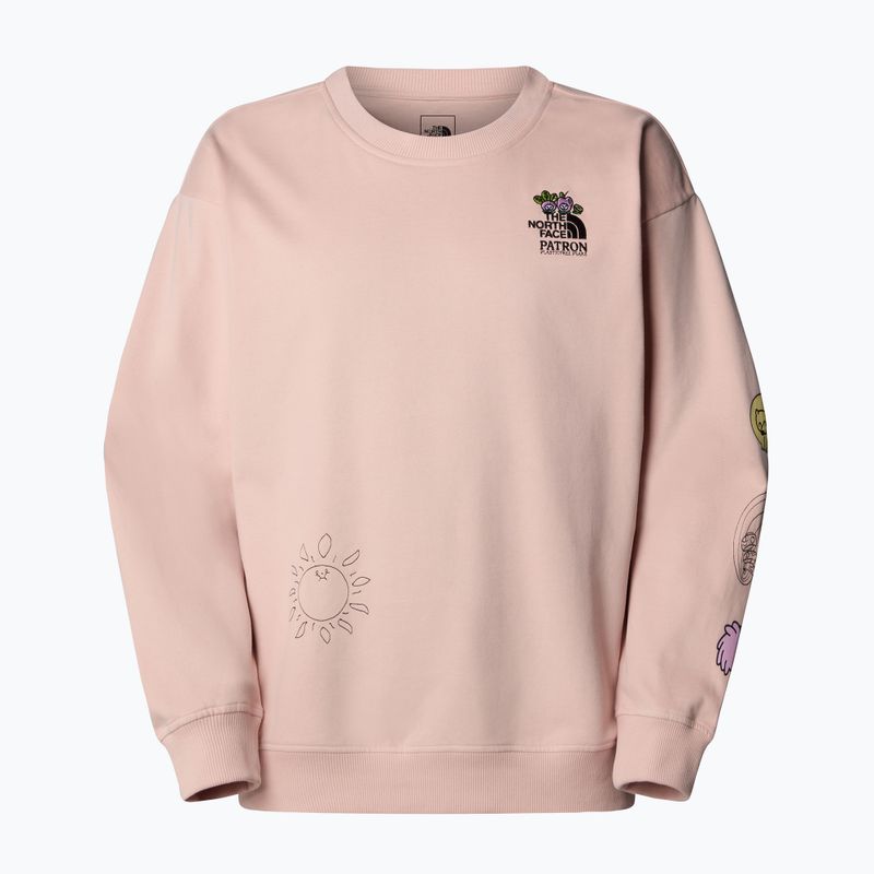 The North Face Mountain Cleanup über rosa Moos Sweatshirt