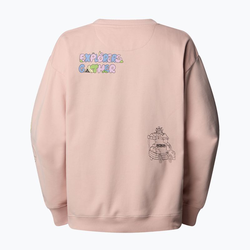 The North Face Mountain Cleanup über rosa Moos Sweatshirt 2