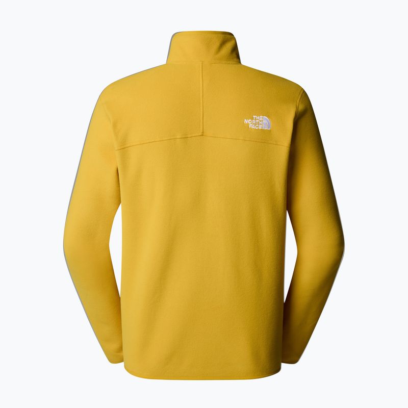 Herren The North Face 100 Glacier 1/4 Zip Kurkuma Sweatshirt 5