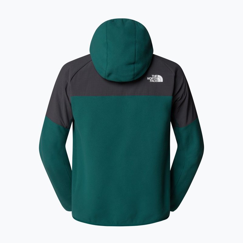 Hoodie Sweatshirt Herren The North Face Glacier Heavyweight Full Zip HD deep nori/asphalt grey 2