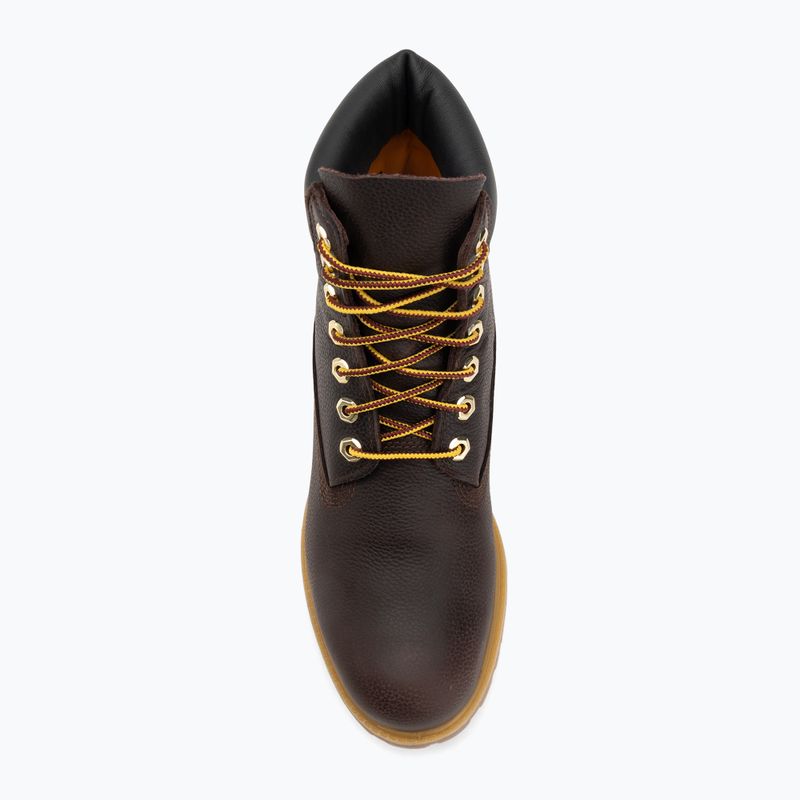 Herrenschuhe Timberland Premium 6 Inch Lace Up Waterproof dark brown/full grain/black 5