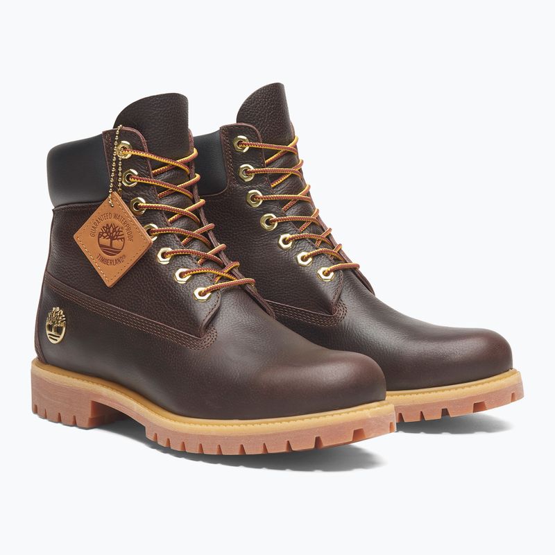 Herrenschuhe Timberland Premium 6 Inch Lace Up Waterproof dark brown/full grain/black 11