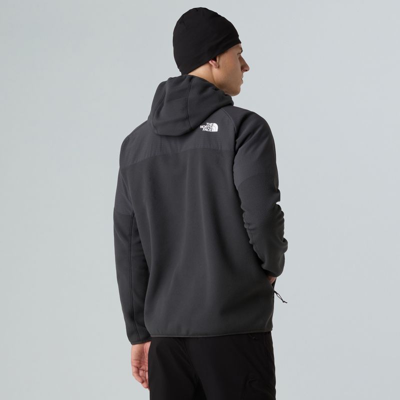 Hoodie Sweatshirt Herren The North Face Glacier Heavyweight Full Zip HD asphalt grey/black 3