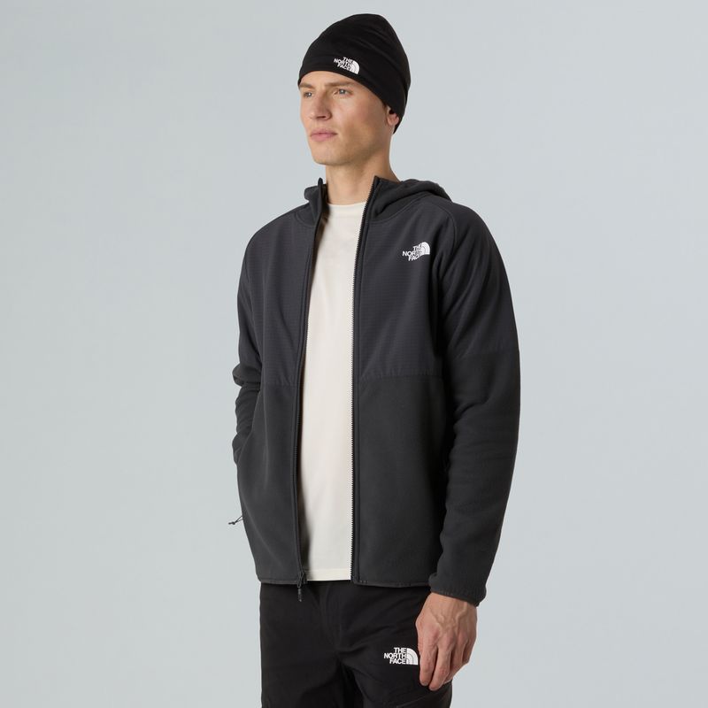 Hoodie Sweatshirt Herren The North Face Glacier Heavyweight Full Zip HD asphalt grey/black 4