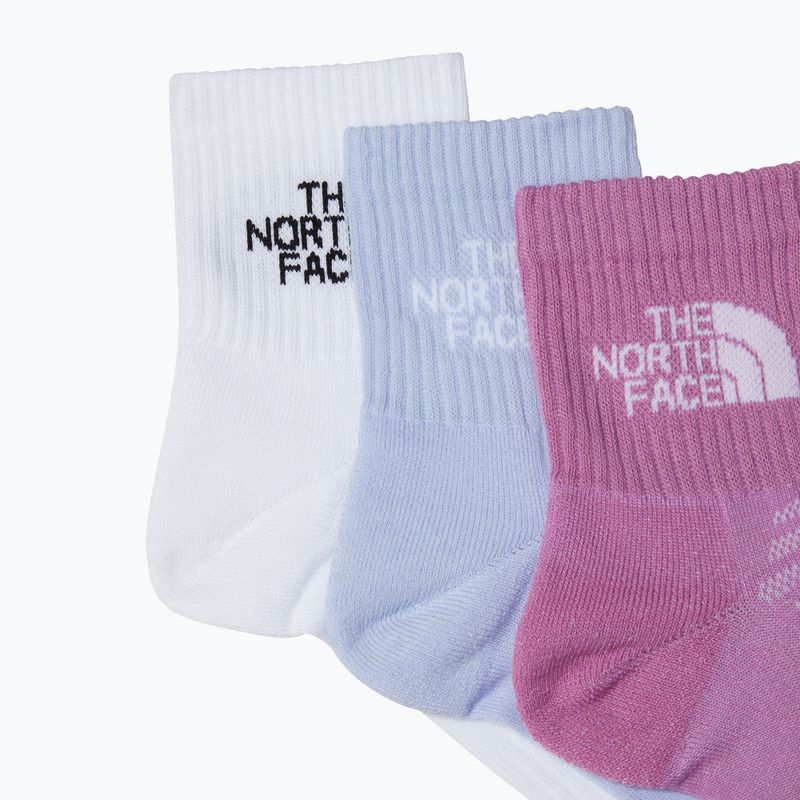 Socken The North Face Multi Sport Cush Quarter Sock 3 Paar tnf white/purple 2