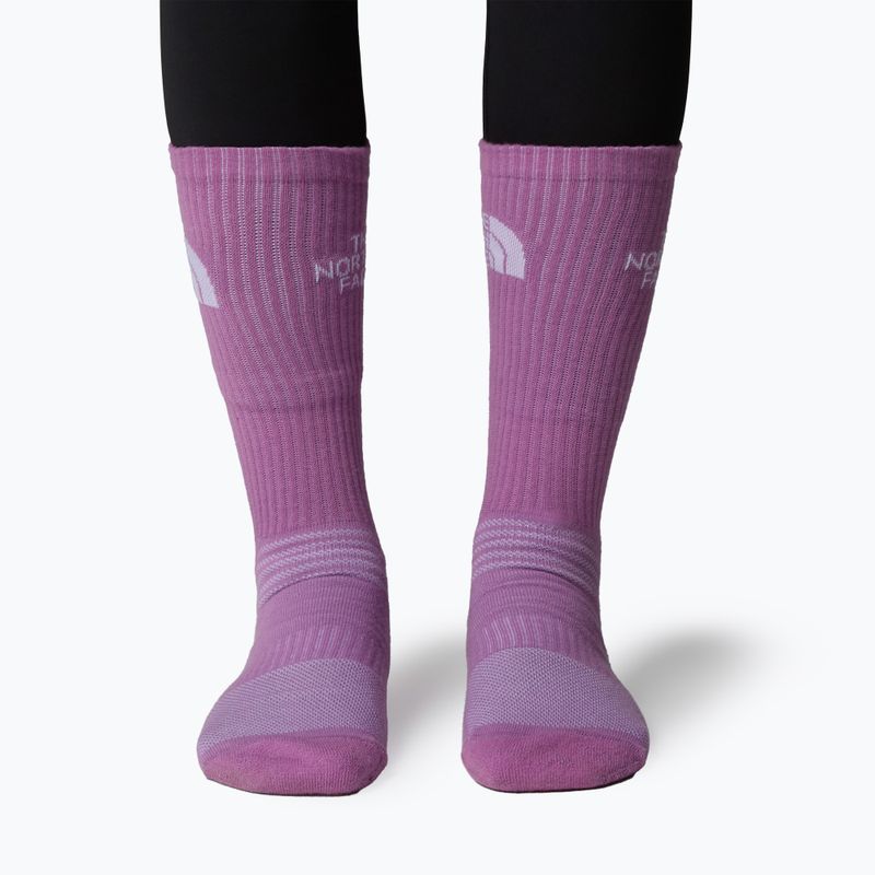 Socken The North Face Multi Sport Cush Crew Sock 3 Paar tnf white/purple 3