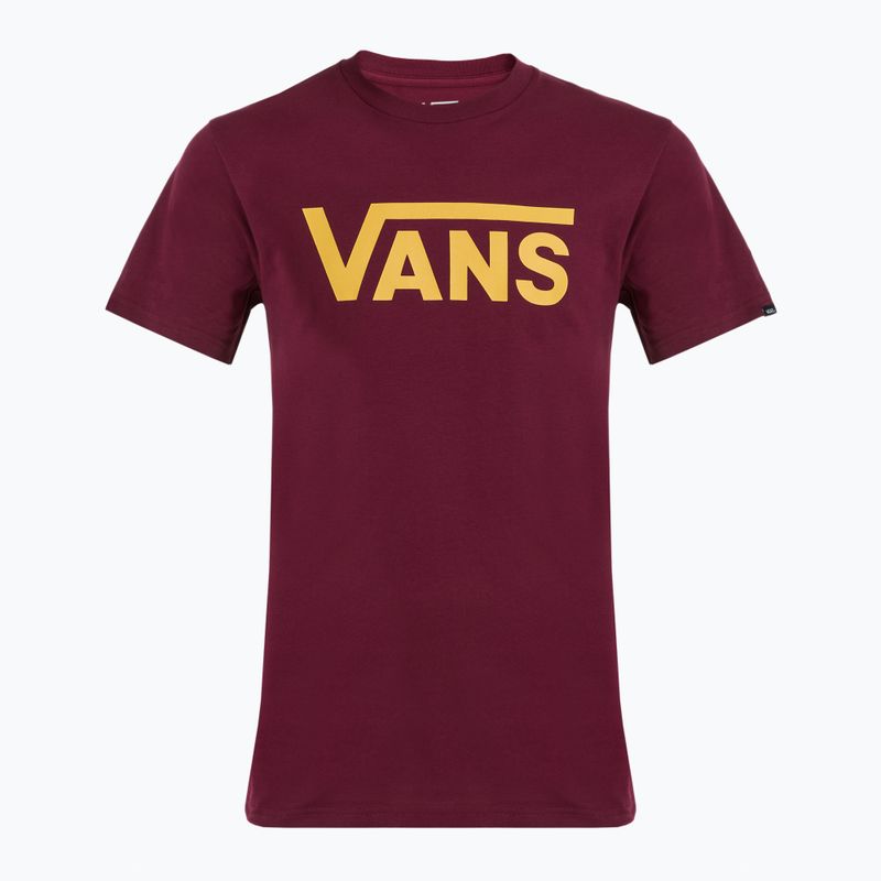 Herren Vans Mn Vans Classic weinrot/scharfes Senf-T-Shirt