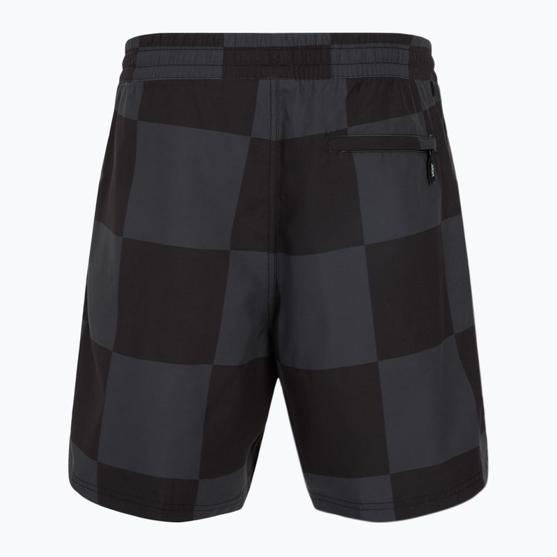 Herren Vans Primary Checkerboard Elastic Boardshort schwarz/asphalt 2
