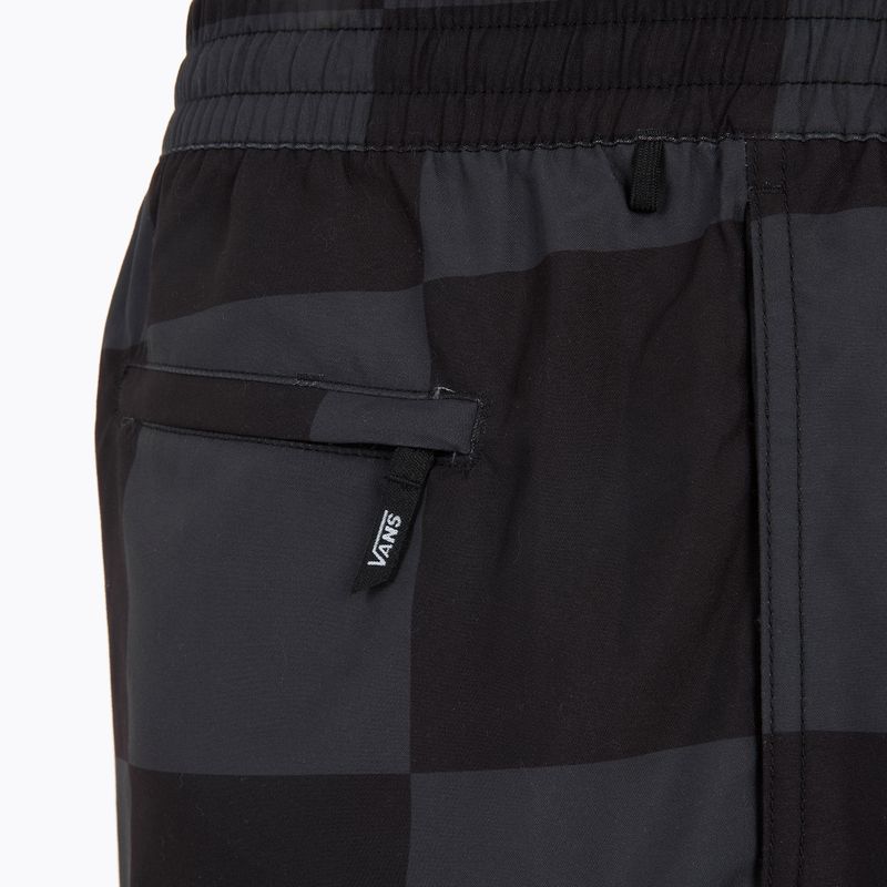 Herren Vans Primary Checkerboard Elastic Boardshort schwarz/asphalt 5