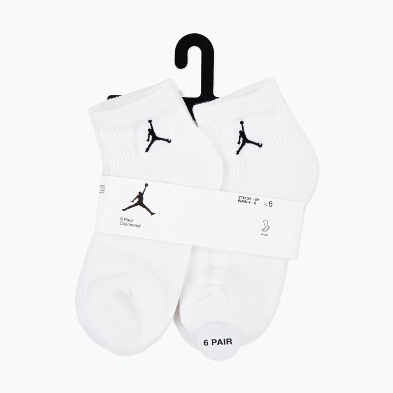 Socken Jordan JHN Eeryday Essentials 6 Paar weiß 3