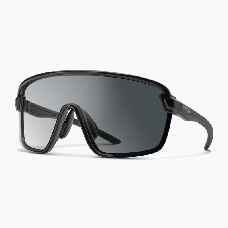 Smith Bobcat mattschwarze/photochromatische Sonnenbrille klar bis grau/klar