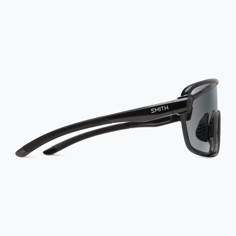 Smith Bobcat mattschwarze/photochromatische Sonnenbrille klar bis grau/klar 3