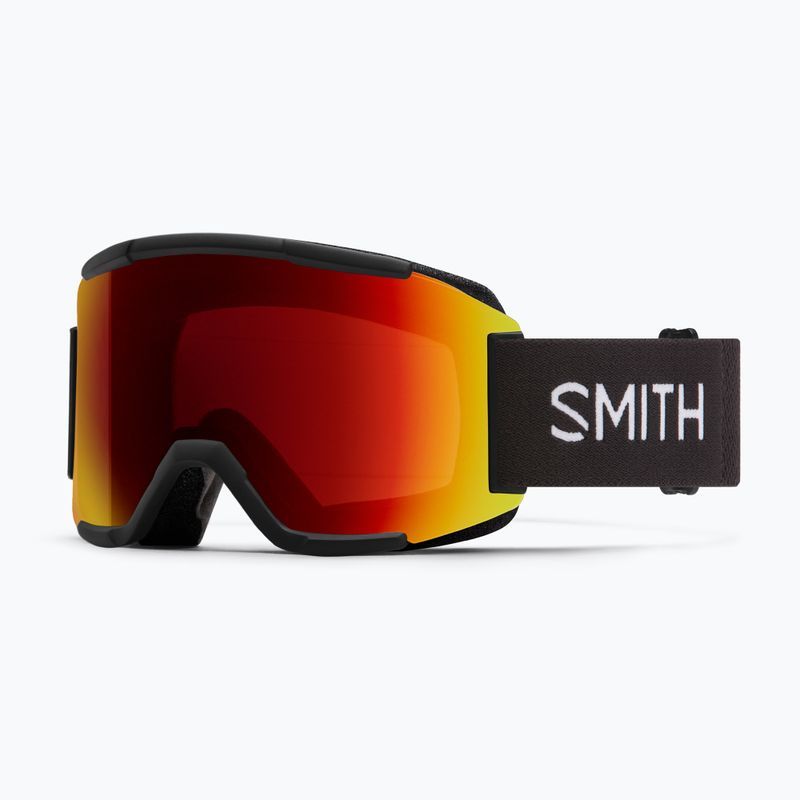 Skibrille Smith Squad black/chromapop pro photochromic red mirror