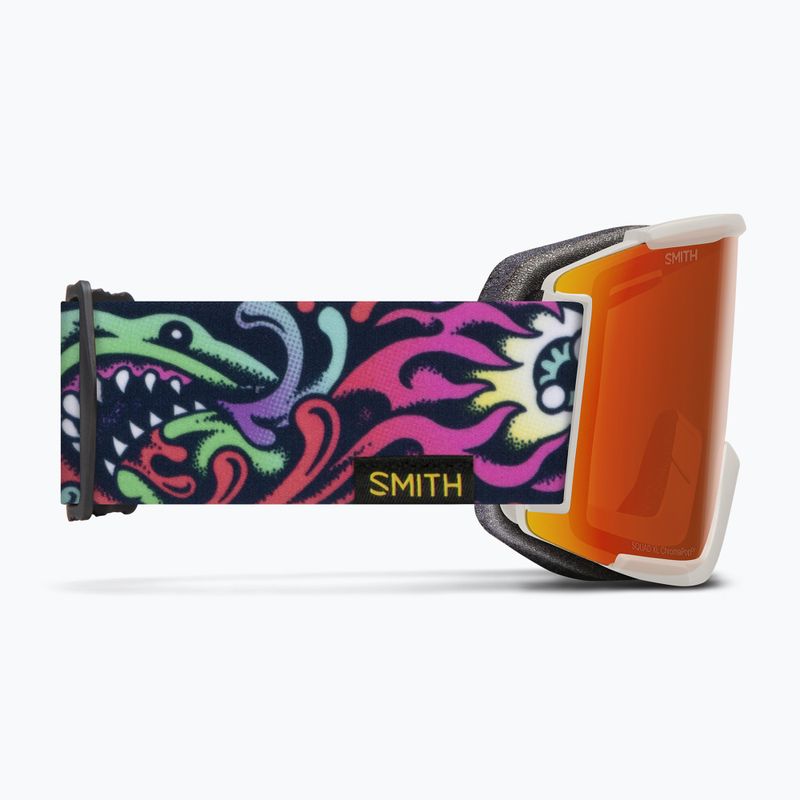 Smith Squad XL artist series tallboy/red mirror/storm yellow flash Skibrille 4