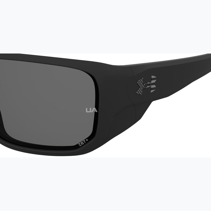 Herren Under Armour Attack MD S3 mattschwarz/grau polarisierte oleophobe Sonnenbrille 6