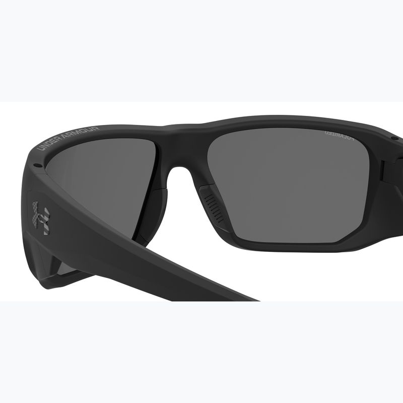 Herren Under Armour Attack MD S3 mattschwarz/grau polarisierte oleophobe Sonnenbrille 7