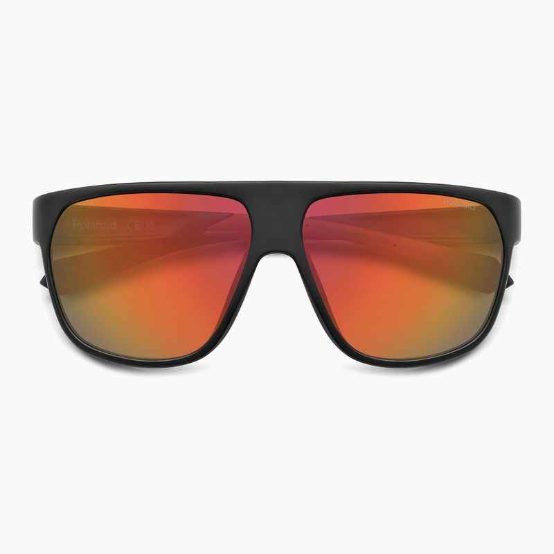 Polaroid Herren PLD 7053/S mattschwarz rot/rot mehrschichtige polarisierte Sonnenbrille 4