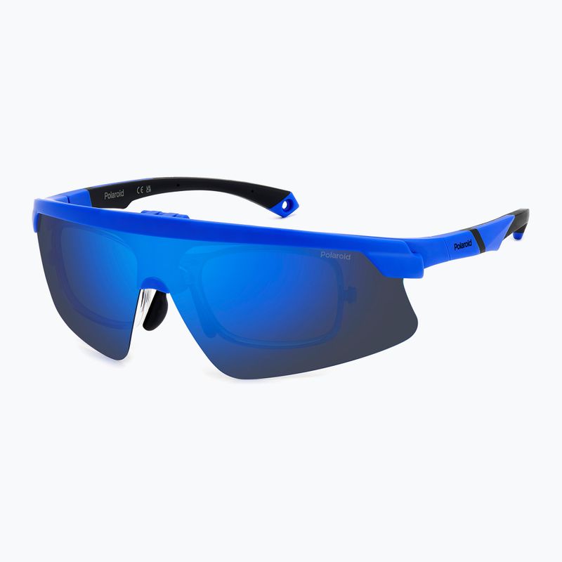 Polaroid PLD 7056/CI/S matt blau/blauer Spiegel polarisierte Herren-Sonnenbrille 2