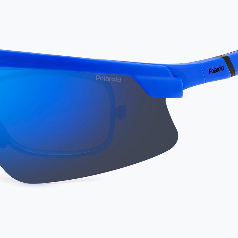 Polaroid PLD 7056/CI/S matt blau/blauer Spiegel polarisierte Herren-Sonnenbrille 5