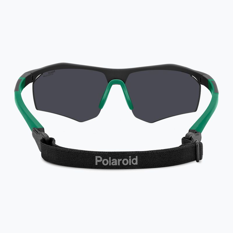 Polaroid PLD 7055/S mattschwarz grün/grün spiegelpolarisiert hc Herren-Sonnenbrille 5