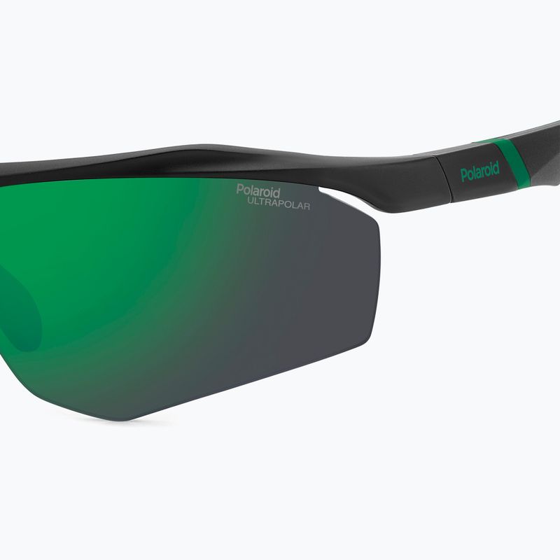 Polaroid PLD 7055/S mattschwarz grün/grün spiegelpolarisiert hc Herren-Sonnenbrille 7