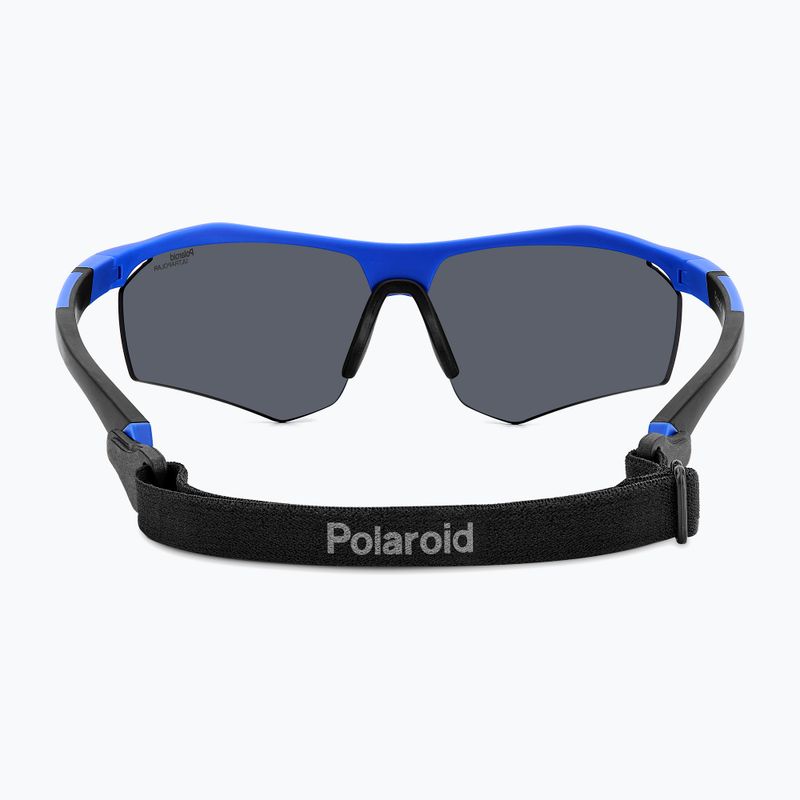 Sonnenbrille Polaroid PLD 7055/S matte blue/blue mirror polarized high contrast 5