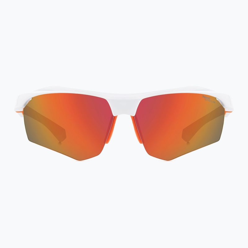 Polaroid PLD 7055/S weiß/rot, mehrschichtige polarisierte Sonnenbrille für Herren mit hohem Kontrast 3