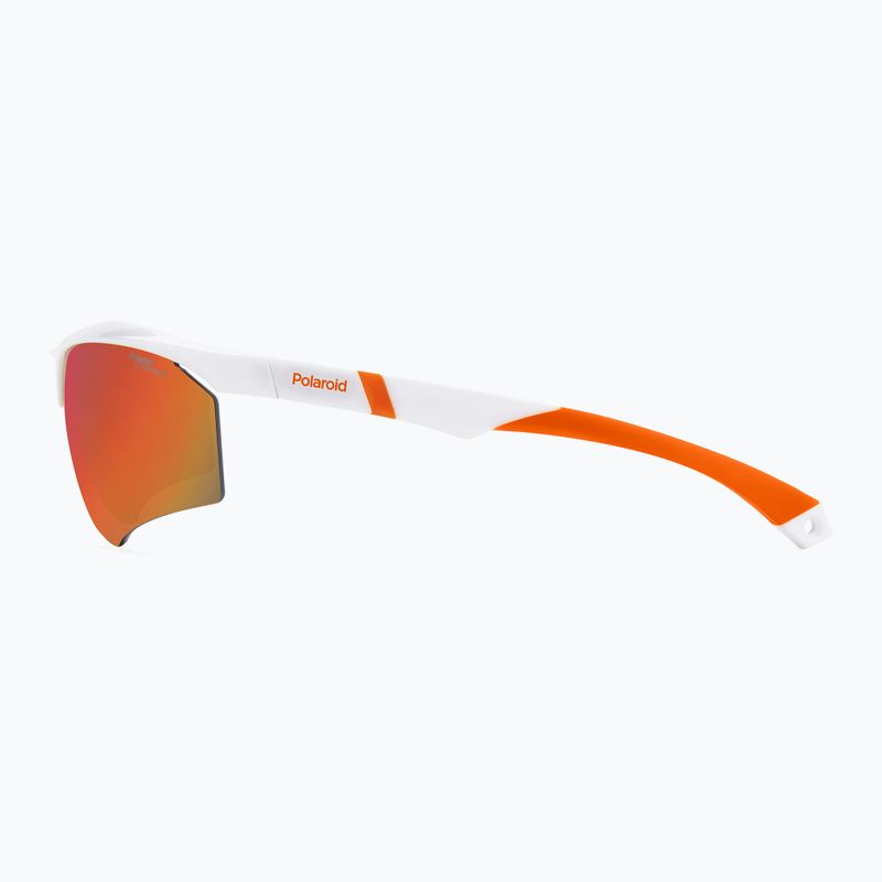 Polaroid PLD 7055/S weiß/rot, mehrschichtige polarisierte Sonnenbrille für Herren mit hohem Kontrast 6