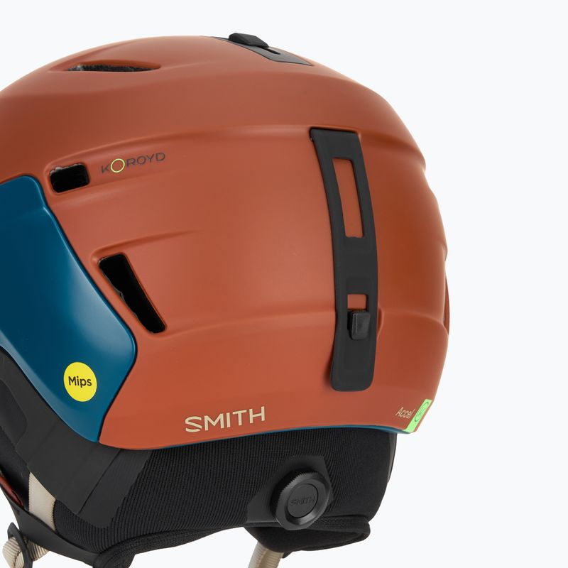 Skihelm Smith Accel MIPS matte rust steel 8