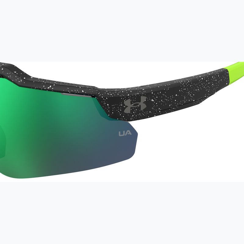 Unter Armour Levelup Jr S3 Muster schwarz weiß/grün mehrschichtige Kindersonnenbrille 7