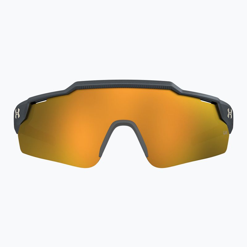 Under Armour Levelup Jr S3 metallisierte grau/goldene Spiegel-Sonnenbrille für Kinder 3